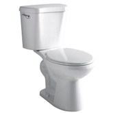 4.8 LPF Round Front Het Two piece All-In-One 1.27 Gal. Elongated Toilet In White
