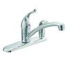 Chateau 1 Handle Kitchen Faucet with Matching Side Spray - Chrome Finish