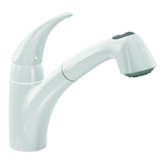 Extensa 1 Handle Kitchen Faucet with Matching Pullout Wand - Ivory Finish