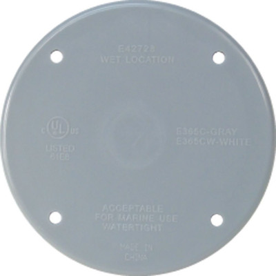 Weatherproof Round PVC Cover  Grey