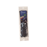 UV Black Twist Tail Cable ties  14 Inches (Bag of 50)