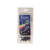 UV Black Twist Tail Cable ties  7 Inches (Bag of 50)
