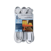 6 Feet 3pack indoor extension cords