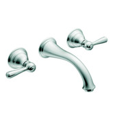 Kingsley 2 Handle Wall Mount Bathroom Faucet Trim (Trim Only)- Chrome Finish
