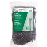 4IN UV BLACK CABLE TIE 1000 PACK