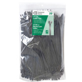 11IN UV BLACK CABLE TIE 500 PACK