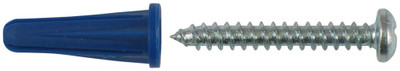 No.8-10 X 7/8 Inch. Plastic Anchors With Screws