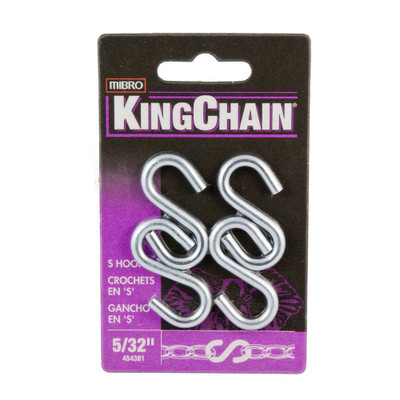 5/32 inches S-Hooks 4-Cd