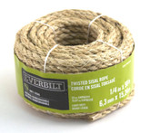 1/4 Inch  x 50 Feet  SISAL TWISTED NATURAL