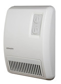 White Deluxe Wall Mount Electric Fan Heater 240 Volts
