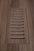 Porcelain vent cover made to match Corte Walnut Plank tile. Size - 5 Inch x 11 Inch