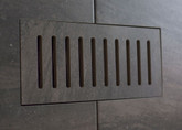 Porcelain vent cover made to match Fragment Graphite tile. Size -  5 Inch x 11 Inch