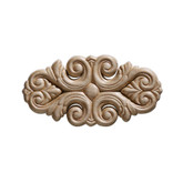 Embossed Acanthus Wood Ornament 5-1/2 X 2-3/4 - 2 pc per Card