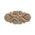 Embossed Acanthus Wood Ornament 5-1/2 X 2-3/4 - 2 pc per Card