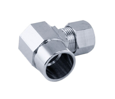 Supply Fitting 1/2 Inch Solder Angle Chrome Plated Brass Lead Free