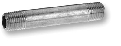 Galvanized Steel Pipe Nipple 1/2 Inch x 1-1/2 Inch