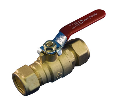 Ball Valve 1/2 Inch Forged Brass Compression x Compression Lead Free