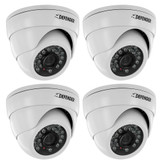 Defender Pro 4 Pack 800TVL Ultra High Resolution Widescreen Indoor/Outdoor Dome Security Cameras
