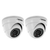 Defender Pro 2 Pack 800TVL Ultra High Resolution Widescreen Indoor/Outdoor Dome Security Cameras