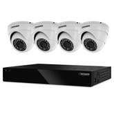 Defender Widescreen 8CH DVR With 2TB HDD And 4 X 800TVL Dome Cameras With 75ft Night Vision