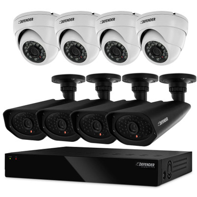 Defender Widescreen 8CH DVR With 2TB HDD, 4 X Dome And 4 X Bullet 800TVL Cameras