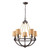 Natural Rope Aged Bronze Chandelier
