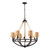 Natural Rope Aged Bronze Chandelier