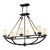 Natural Rope 6 Light Chandelier In Aged Bronze