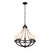 Natural Rope 5 Light Chandelier In Aged Bronze
