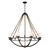 Natural Rope 8 Light Chandelier In Aged Bronze