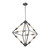 Laboratory 6 Light Chandelier In Weathered Zinc With Bulb Included