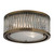 Linden Collection 2 Light Flush Mount In Aged Brass