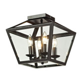 Alanna Collection 2 Light Flush Mount In Oil Rubbed Bronze