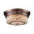 Chadwick 2-Light Flush Mount In Antique Copper And Cappa Shell