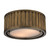 Linden Collection 2 Light Flush Mount In Aged Brass- LED