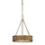Linden Collection 3 Light Pendant In Aged Brass