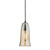 Hammered Glass 1 Light Pendant In Oil Rubbed Bronze