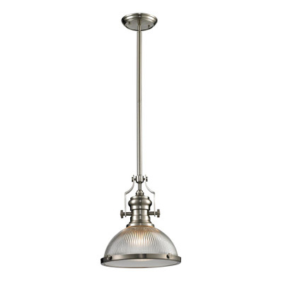 Chadwick  Collection 1 Light Pendant In Satin Nickel