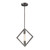 Laboratory 1 Light Pendant In Weathered Zinc With Bulb Included