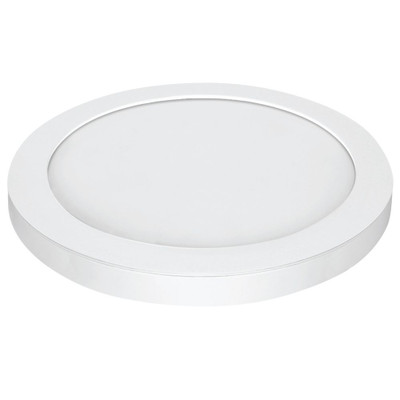 15 Inch.  LED Round Edge Lit Flush, White Trim