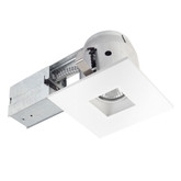 90652 4 Inch Regressed Swivel Recessed Lighting Kit, Square Shape with Matte White Finish