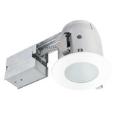 90663 4 Inch Recessed Shower Lighting Kit, White Finish