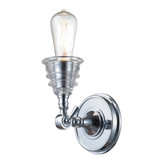Insulator Glass  1 Light Sconce In Polished Chrome