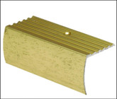 Stair Nosing Floor Moulding, Hammered Gold - 1-1/8 Inch