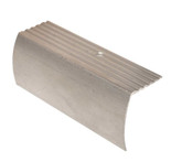 Stair Nosing Floor Moulding, Hammered Silver - 1-5/8 Inch