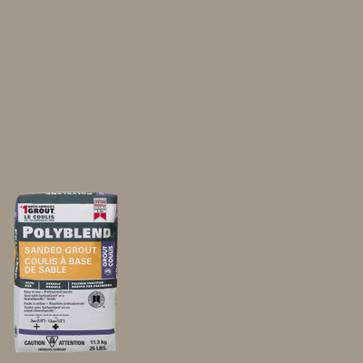 #386 Oyster Gray - Polyblend Sanded Grout - 25lb
