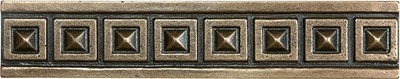 1.25 Inchx6 Inch Cast Bronze Metal Palladian Border