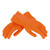 Large Orange Heavy-Duty Grouting Gloves, One Pair