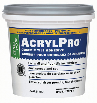 AcrylPro Ceramic Tile Adhesive (Type I) - Quart