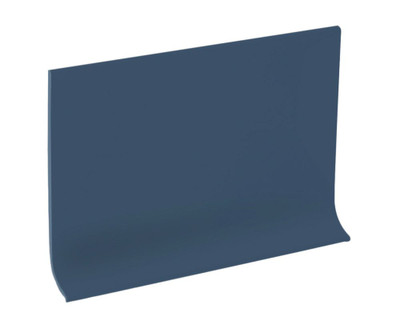 4 Inch Rubber Wall Cove Base - 100 Foot Roll - Steel Blue
